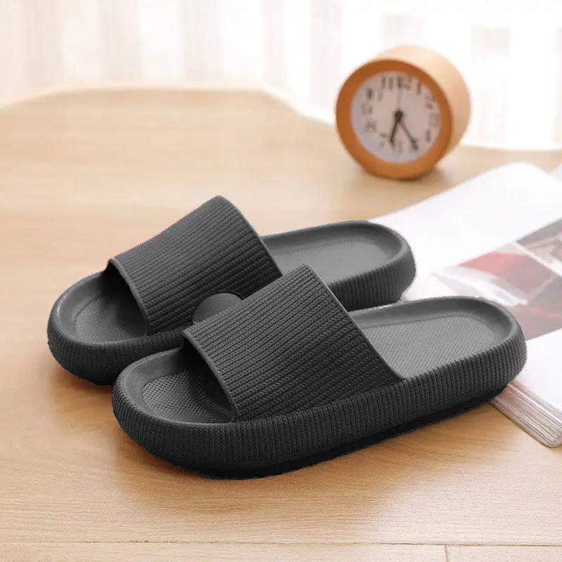 Thick Platform Bathroom Home Slippers Women Fashion Soft Sole EVA Indoor Slides Woman Sandals 2024 Summer Non-slip Flip Flops