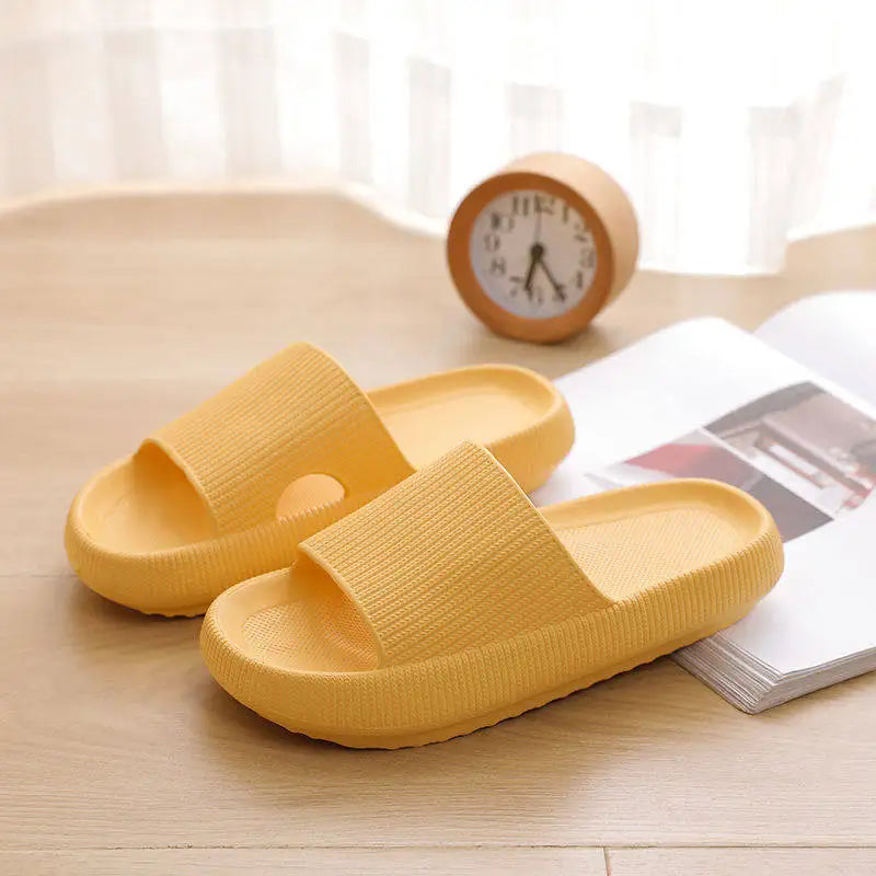 Thick Platform Bathroom Home Slippers Women Fashion Soft Sole EVA Indoor Slides Woman Sandals 2024 Summer Non-slip Flip Flops