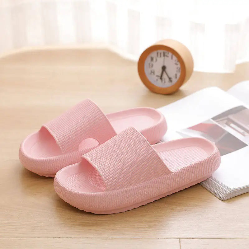 Thick Platform Bathroom Home Slippers Women Fashion Soft Sole EVA Indoor Slides Woman Sandals 2024 Summer Non-slip Flip Flops