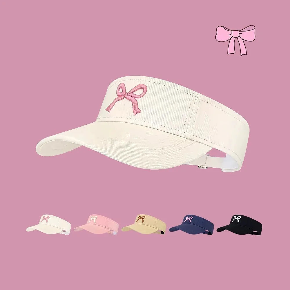 Sun Hat Women Baseball Cap Summer White Sun-Proof Caps Empty Top Visors Seaside Outdoor Sport Tennis Golf Hat