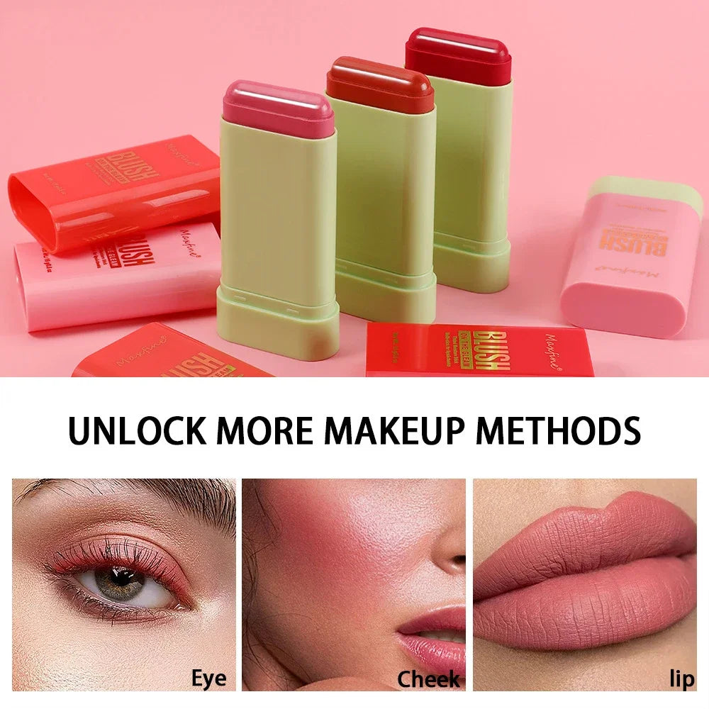 pixi make up Blush Stick Waterproof Easy Color Rouge Blusher Cream Lasting High Color Rendering Brightening Skin Tone