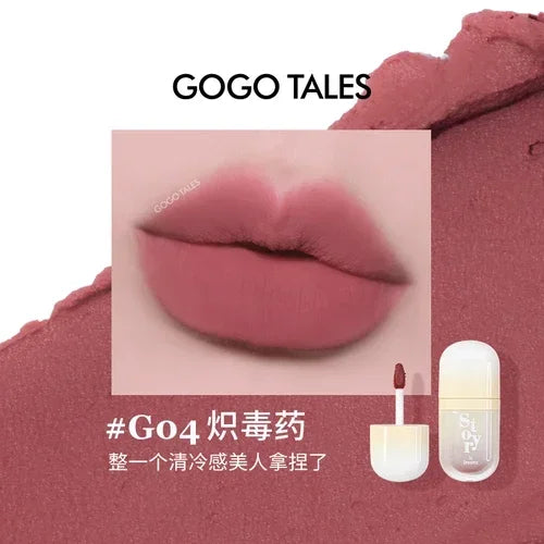 GOGOTALES Out of Focus Lip Glaze Matte Long-Lasting Makeup Non-Sticky Cup Lip Blush Flow Transparent Lipstick Makeup Cosmetics