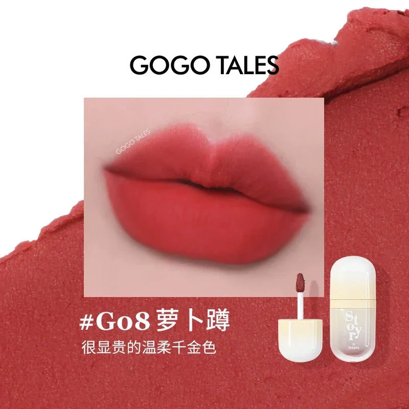 GOGOTALES Out of Focus Lip Glaze Matte Long-Lasting Makeup Non-Sticky Cup Lip Blush Flow Transparent Lipstick Makeup Cosmetics