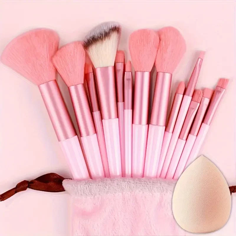 Professiona 13PCS Makeup Brushes Set Foundation Eyeshadow Blush Powder Blending Soft Fluffy Cosmetic Full Set Female Makeup Tool