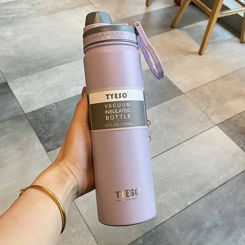 530/750ML Stainless Steel Thermo Bottle Portable Outdoor Sport Water Cup Double Layer Thermos Bottle Large Capacity Thermo Cups