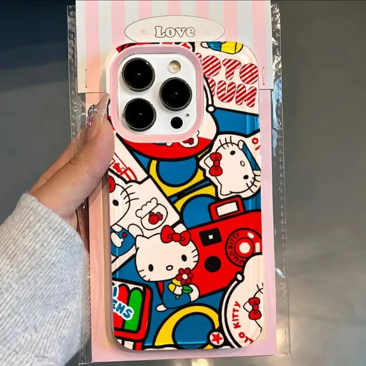 Sanrio Hello Kitty Flower Bow Phone Case For iPhone 15 14 12 13 11 Pro Max XR XS MAX 7 8 PLUS Y2K Pink Happy Kawaii Cover lovely