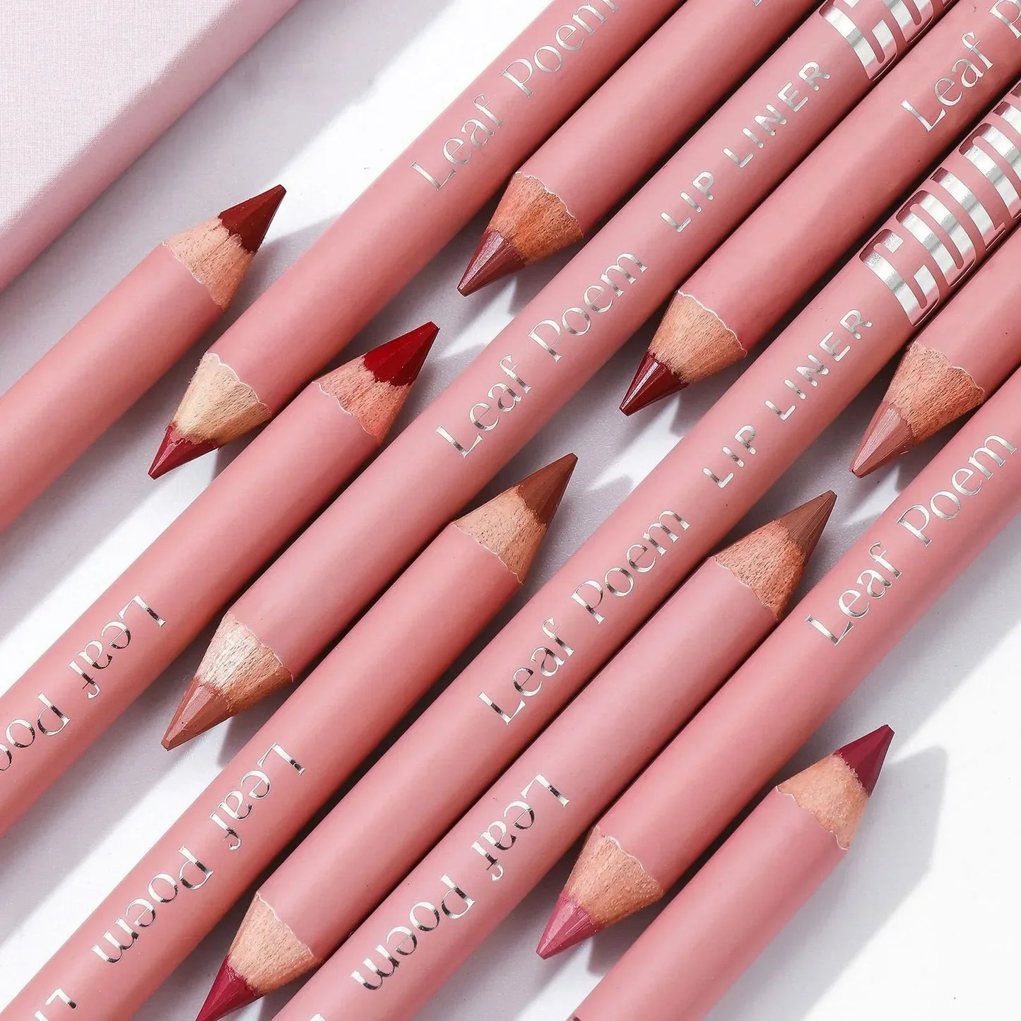 Nude Matte Lipstick Pencil Lipliner 12 Colors Waterproof Lip Liner Outline Lips Contour Makeup Matte Red Lipsticks Pen Cosmetics