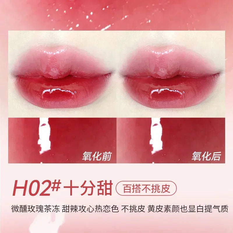 HOLD LIVE Bunny's Garden Watery Mirror Lip Glaze Moisturizing Lipstick Lip Nectar Nourishing Long-lasting Korea Makeup Cosmetics