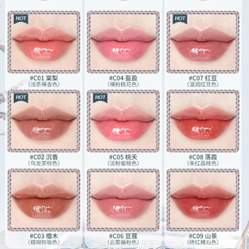 Flower Knows Butterfly Cloud Collar Collection Solid Lip Glaze Glossy Lipstick Nourishing Moisture Long-asting Makeup Cosmetics