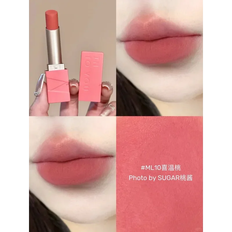 INTO YOU Lipstick Matte Velvet Long-Lasting Lip Glaze Waterproof Silky Smoothing Red Lip Tint Korea Beauty Makeup Cosmetics