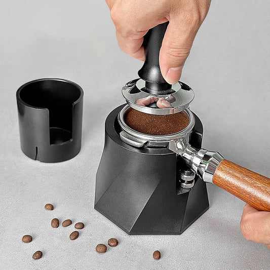 Portable Espresso Coffee Holder Adjustable ABS Coffee Press Powder Base Seat for 51/53/58mm Portafilter Coffee Tamper Mat Stand