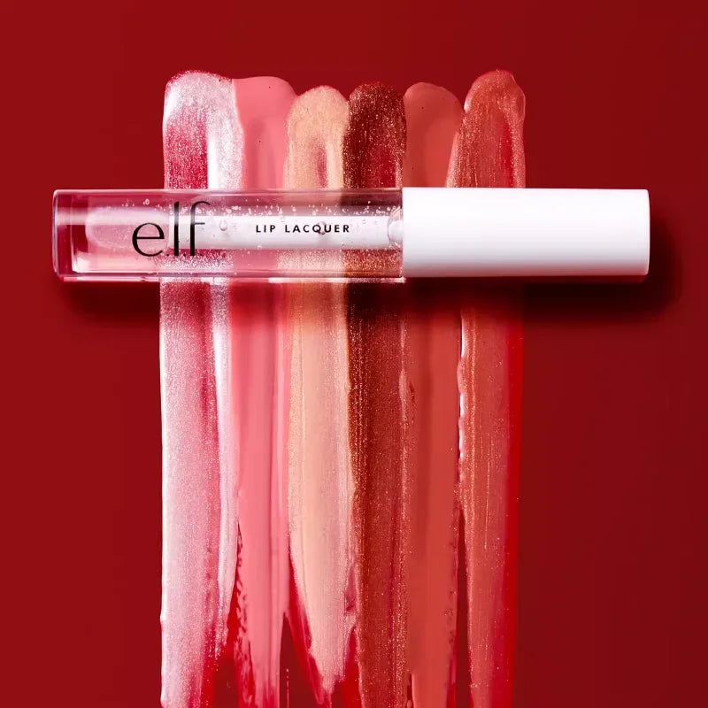 ELF Lip Lacquer Lip Gloss Clear Transparent Moisturizing Nourishing Long-lasting Glossy Lip Glaze Hydration Makeup Cosmetics