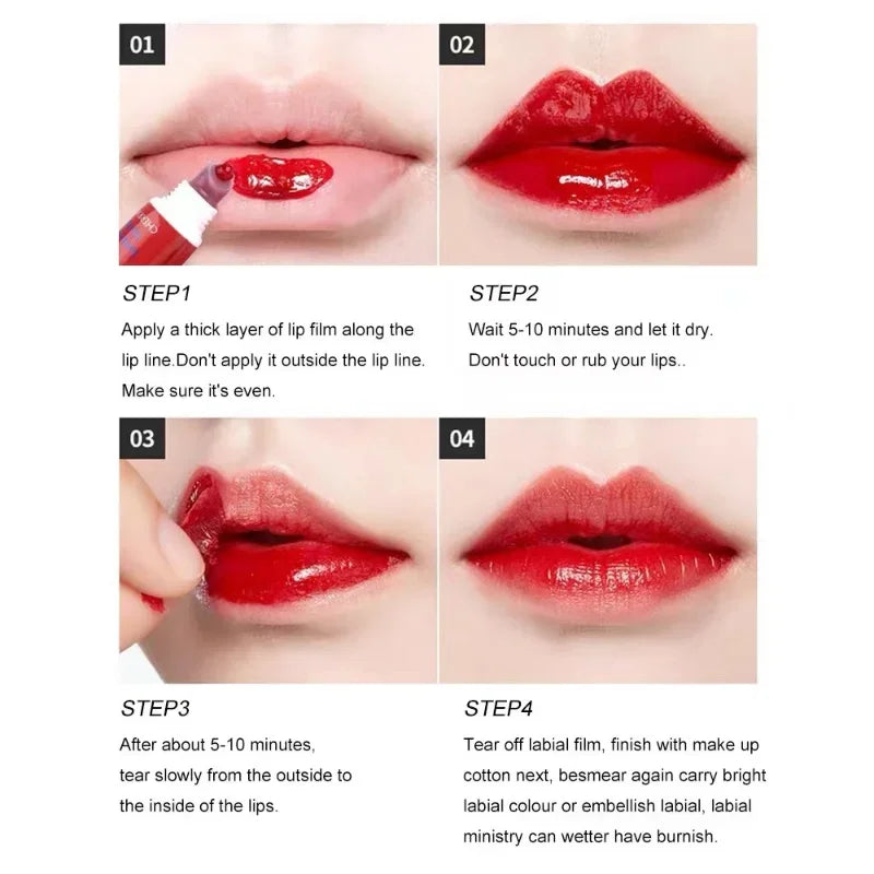 Romantic Bear Amazing Peel Off Liquid Lipstick Waterproof Long Lasting Lip Gloss Women Sexy Makeup Tear Pull Lips Mask Cosmetics