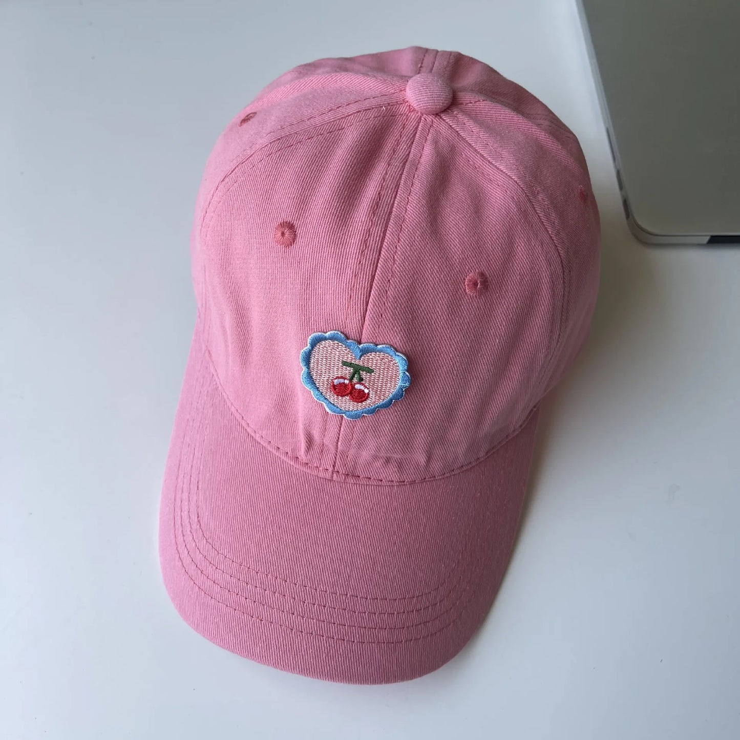 Baseball Cap Niche Embroidery Love Hundred Cute Girls Show Face Small Casual Soft Top Cap Tide