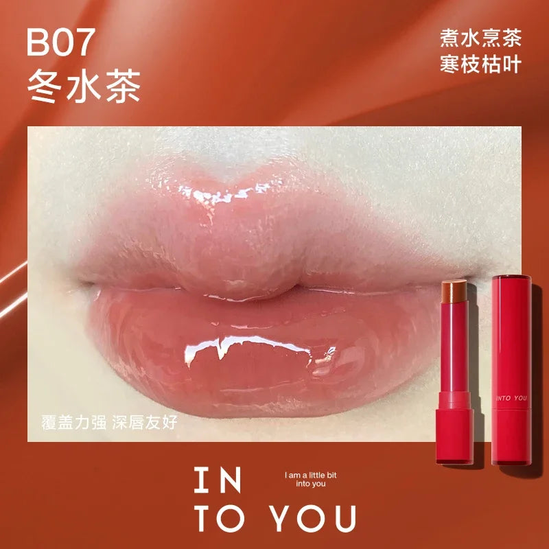 INTO YOU Lipstick Matte Velvet Long-Lasting Lip Glaze Waterproof Silky Smoothing Red Lip Tint Korea Beauty Makeup Cosmetics