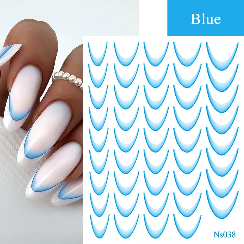 3D White Bowknot Flower Nail Art Sticker Ultra-thin Self-Adhesive Slider Summer Nail Art Decal Decoration DIY Manicure Accesorie