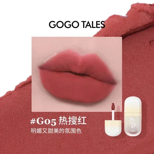 GOGOTALES Out of Focus Lip Glaze Matte Long-Lasting Makeup Non-Sticky Cup Lip Blush Flow Transparent Lipstick Makeup Cosmetics