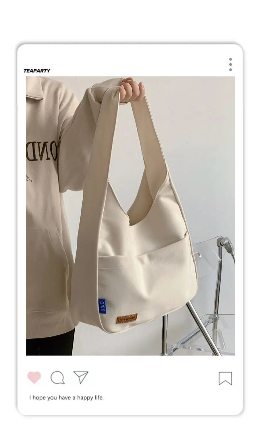 Women's Handbag Simple Large Capacity Student Tote Bag 2023 New Fashion Shoulder Bag Handbags Casual Class Canvas Bag