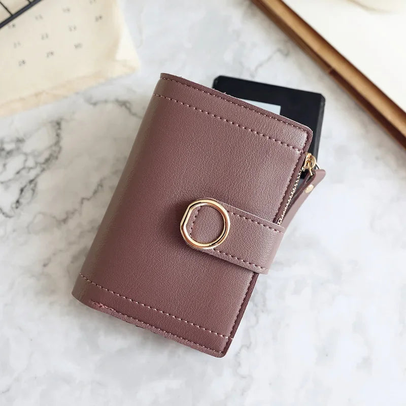 Fashion Trend Clutch Female Purse Money Clip Wallet Small Zipper Brand Leather Luxury Purse Women Ladies Card Bag for Women