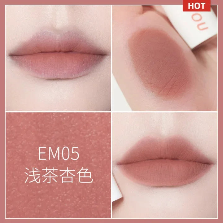 New Color INTO YOU Lip Mud Lipstick Makeup Matte Velvet Lipstick Waterproof Long Lasting Red Lip Tint Lip Glaze Makeup Cosmetics