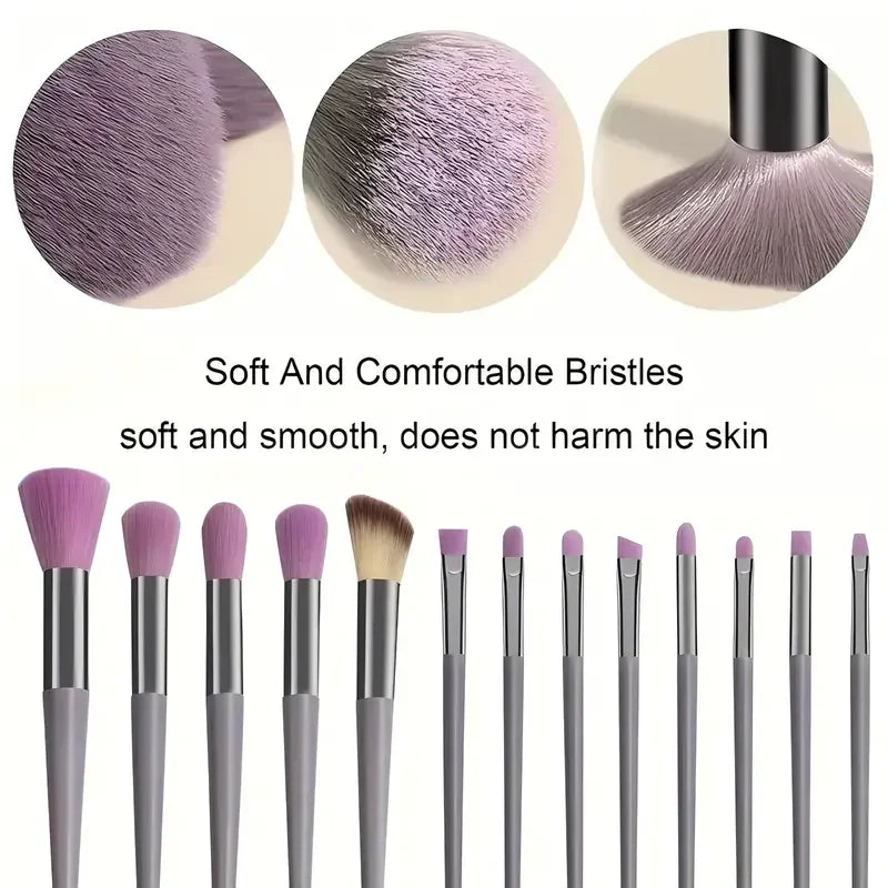 Professiona 13PCS Makeup Brushes Set Foundation Eyeshadow Blush Powder Blending Soft Fluffy Cosmetic Full Set Female Makeup Tool