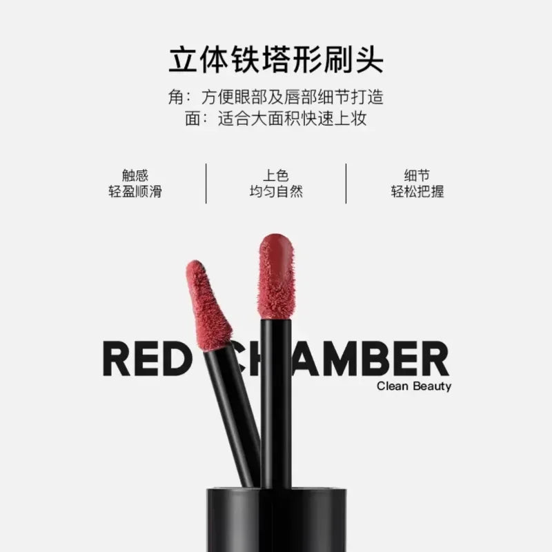 RED CHAMBER Multi Purpose Liquid Lipstick Soft Mist Matte Mouth Red Lip Glaze Blusher Liquid Long-lasting Korea Makeup Cosmetics