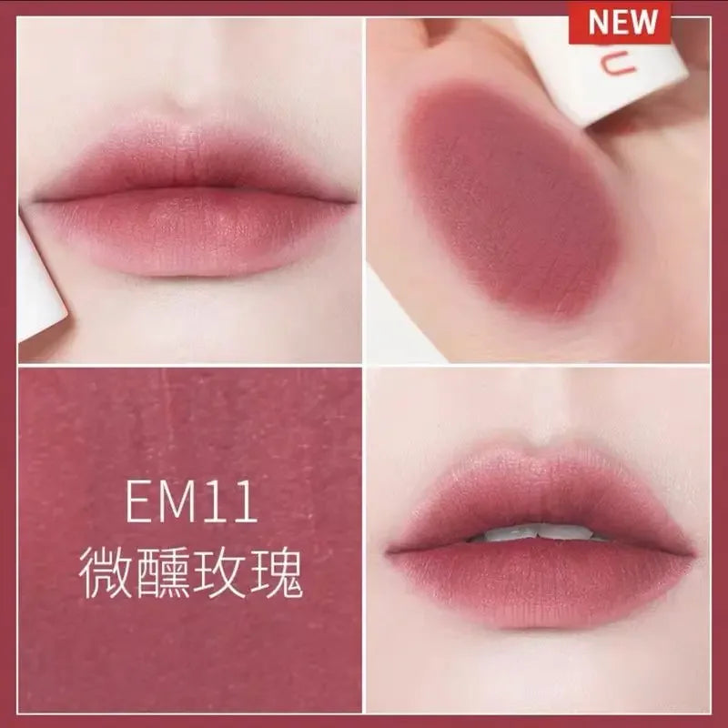 New Color INTO YOU Lip Mud Lipstick Makeup Matte Velvet Lipstick Waterproof Long Lasting Red Lip Tint Lip Glaze Makeup Cosmetics