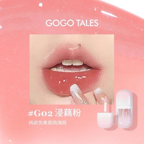 GOGOTALES Out of Focus Lip Glaze Matte Long-Lasting Makeup Non-Sticky Cup Lip Blush Flow Transparent Lipstick Makeup Cosmetics