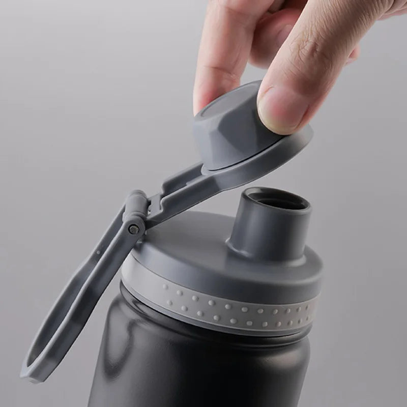 530/750ML Stainless Steel Thermo Bottle Portable Outdoor Sport Water Cup Double Layer Thermos Bottle Large Capacity Thermo Cups