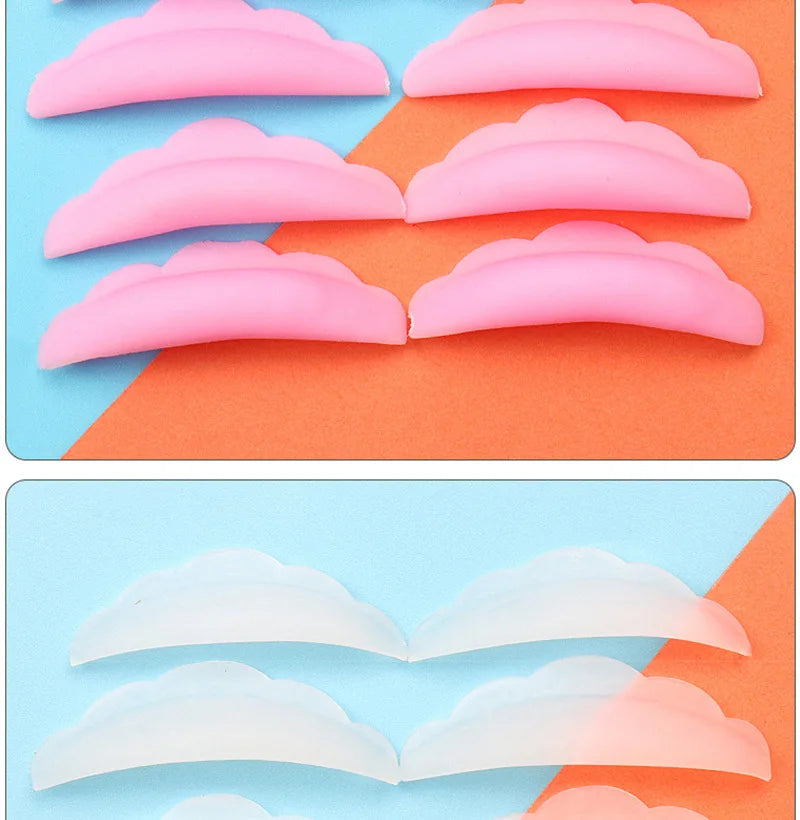 5Pairs Silicone Eyelash Perming Pad Lash Extension Supplies Makeup Accessories Eyelash Extension Lash Lifting Silicone Perm Pad