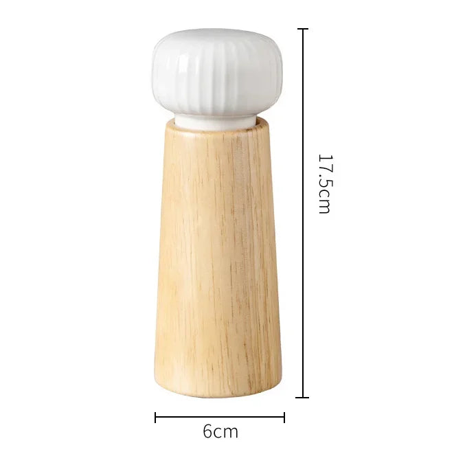 Nordic Style Manual Salt and Pepper Grinder Adjustable Roughness Ceramic Core Black Pepper Mill Seasoning Bottle Kitchen Supply