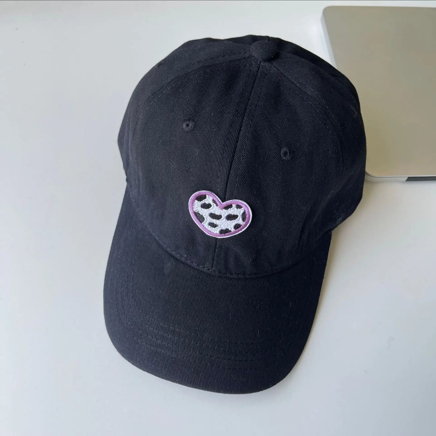 Baseball Cap Niche Embroidery Love Hundred Cute Girls Show Face Small Casual Soft Top Cap Tide