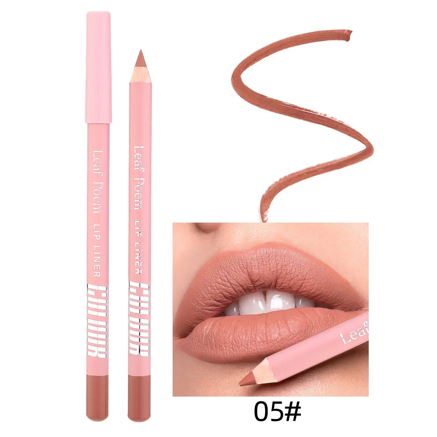 Nude Matte Lipstick Pencil Lipliner 12 Colors Waterproof Lip Liner Outline Lips Contour Makeup Matte Red Lipsticks Pen Cosmetics