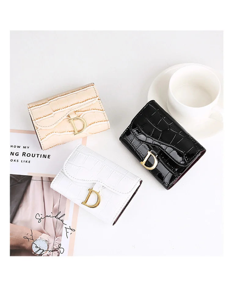 Women Short Wallet Small Fashion Luxury Brand Leather Purse Ladies Card Bag for Women Clutch Female Purse Money Clip Wallet 2023