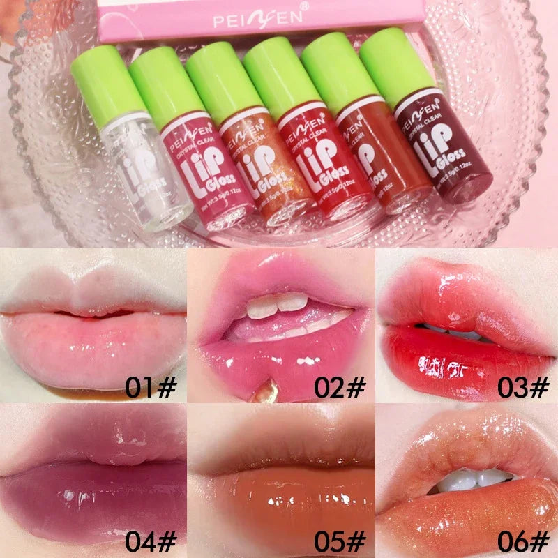 6pcs Set Cheap Korean Makeup Lip Oil Lipsticks Makeups Gloss Beauty Ink Pack Jelly Long Lasting Inks Moisturizing Balm Lips