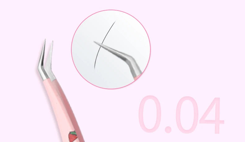 6 Types False Eyelash Tweezers Stainless Steel Anti-static Pincet Curved Strip 3D Lashes Extension Tweezer Makeup Tools