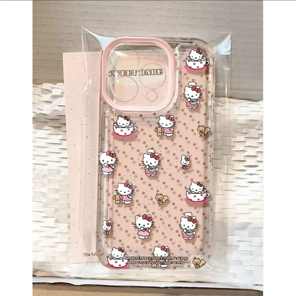 Sanrio Hello Kitty Wave Point KT Bow Phone Case For iPhone 16 15 14 12 13 11 Pro Max XR XS MAX 7 8 PLUS Y2K Pink Kawaii Cover