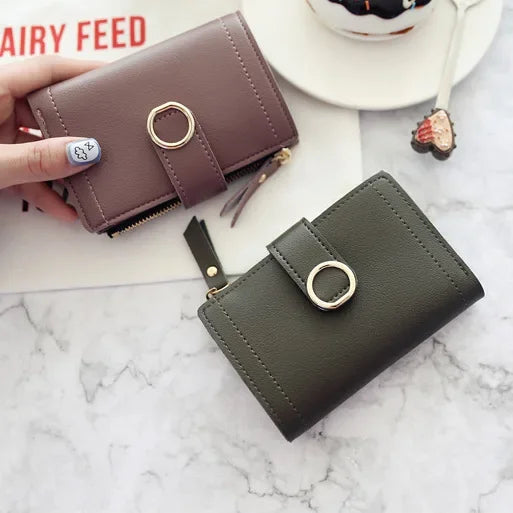 Fashion Trend Clutch Female Purse Money Clip Wallet Small Zipper Brand Leather Luxury Purse Women Ladies Card Bag for Women