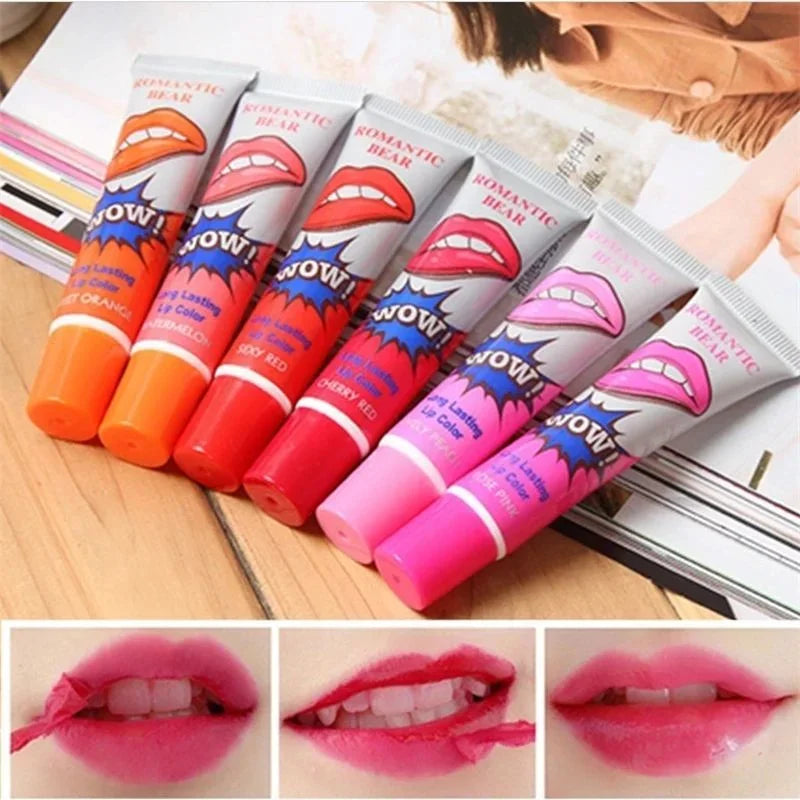 Romantic Bear Amazing Peel Off Liquid Lipstick Waterproof Long Lasting Lip Gloss Women Sexy Makeup Tear Pull Lips Mask Cosmetics