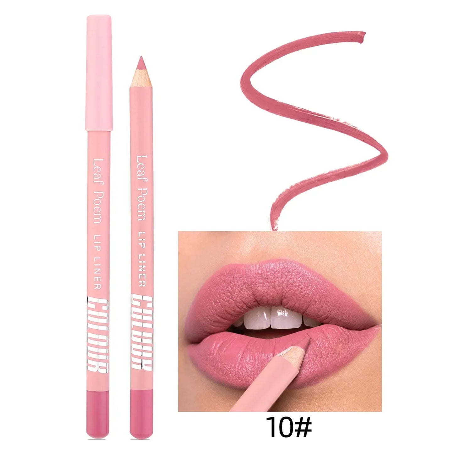 Nude Matte Lipstick Pencil Lipliner 12 Colors Waterproof Lip Liner Outline Lips Contour Makeup Matte Red Lipsticks Pen Cosmetics