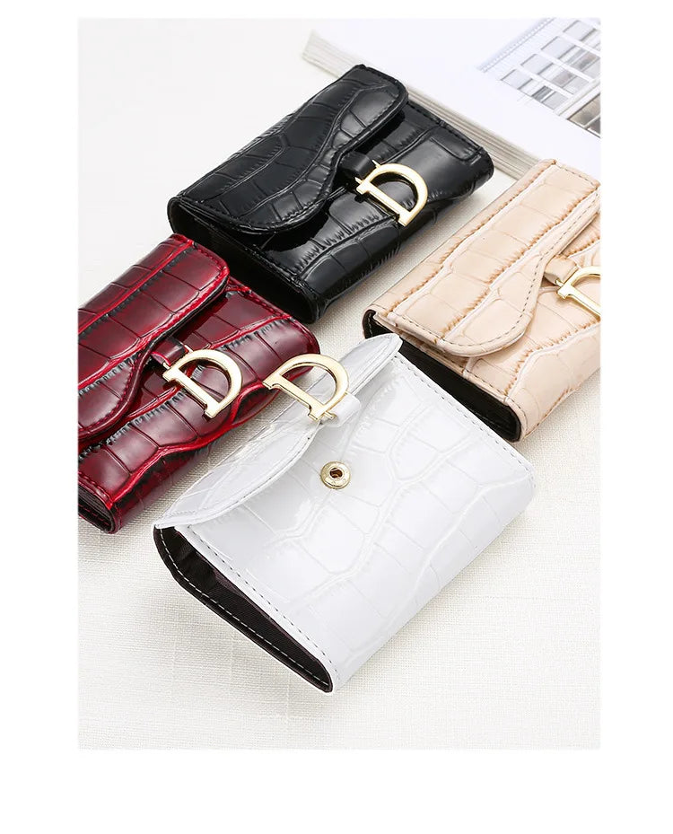 Women Short Wallet Small Fashion Luxury Brand Leather Purse Ladies Card Bag for Women Clutch Female Purse Money Clip Wallet 2023