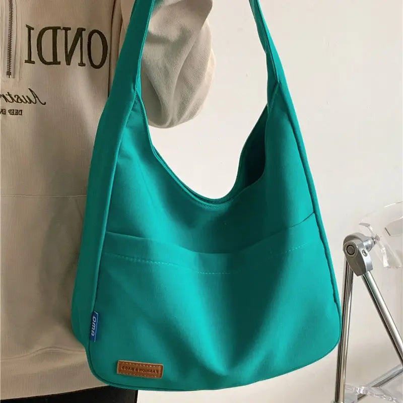 Women's Handbag Simple Large Capacity Student Tote Bag 2023 New Fashion Shoulder Bag Handbags Casual Class Canvas Bag