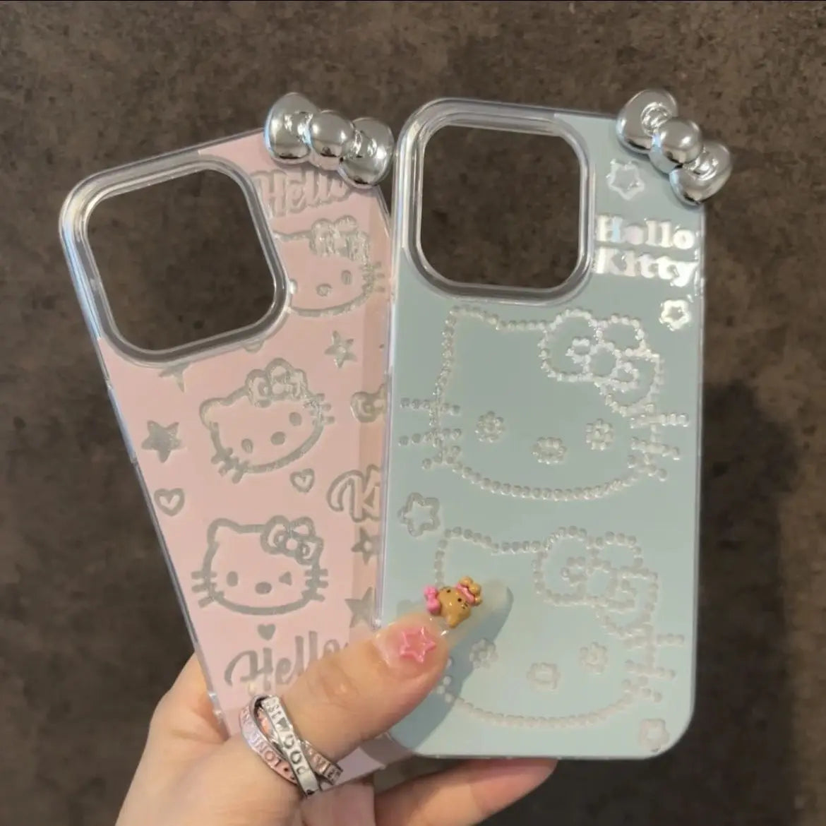 Sanrio Hello Kitty Face Pink Phone Case For iPhone 16 15 14 12 13 11 Pro Max XR XS MAX 7 8 PLUS MINI Y2K Cute Kawaii Bow Lovely