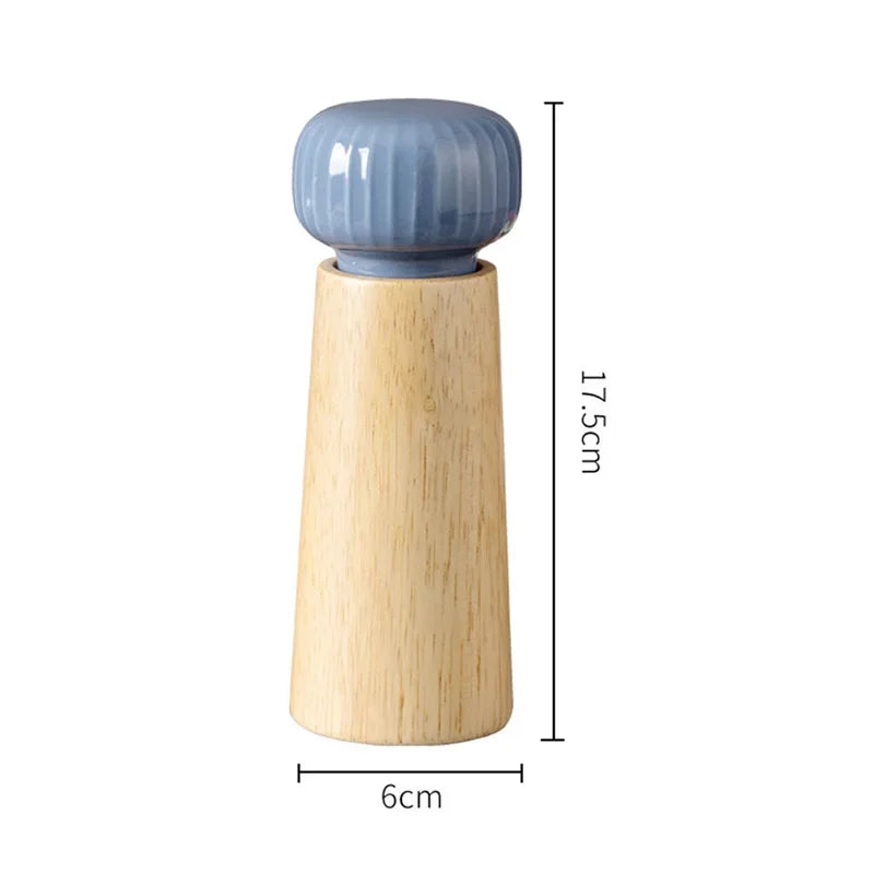 Nordic Style Manual Salt and Pepper Grinder Adjustable Roughness Ceramic Core Black Pepper Mill Seasoning Bottle Kitchen Supply