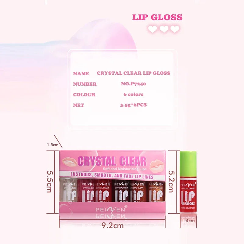 6pcs Set Cheap Korean Makeup Lip Oil Lipsticks Makeups Gloss Beauty Ink Pack Jelly Long Lasting Inks Moisturizing Balm Lips