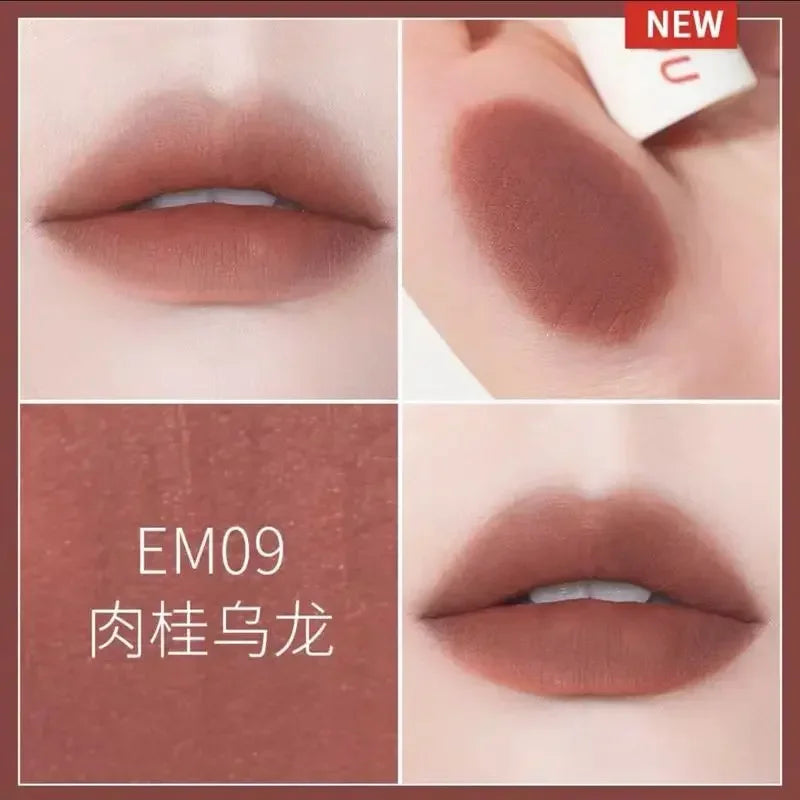 New Color INTO YOU Lip Mud Lipstick Makeup Matte Velvet Lipstick Waterproof Long Lasting Red Lip Tint Lip Glaze Makeup Cosmetics