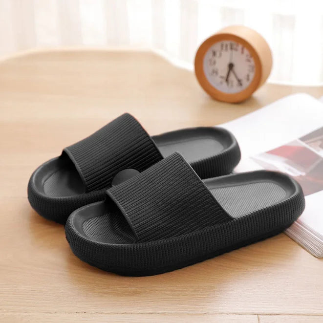 Thick Platform Bathroom Home Slippers Women Fashion Soft Sole EVA Indoor Slides Woman Sandals 2024 Summer Non-slip Flip Flops