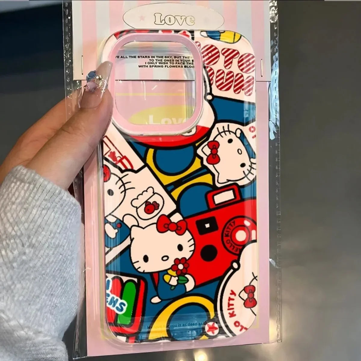 Sanrio Hello Kitty Flower Bow Phone Case For iPhone 15 14 12 13 11 Pro Max XR XS MAX 7 8 PLUS Y2K Pink Happy Kawaii Cover lovely