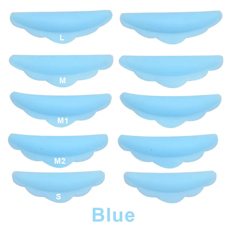 5Pairs Silicone Eyelash Perming Pad Lash Extension Supplies Makeup Accessories Eyelash Extension Lash Lifting Silicone Perm Pad