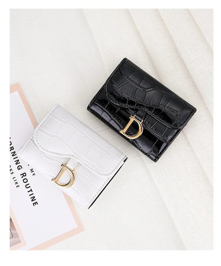 Women Short Wallet Small Fashion Luxury Brand Leather Purse Ladies Card Bag for Women Clutch Female Purse Money Clip Wallet 2023